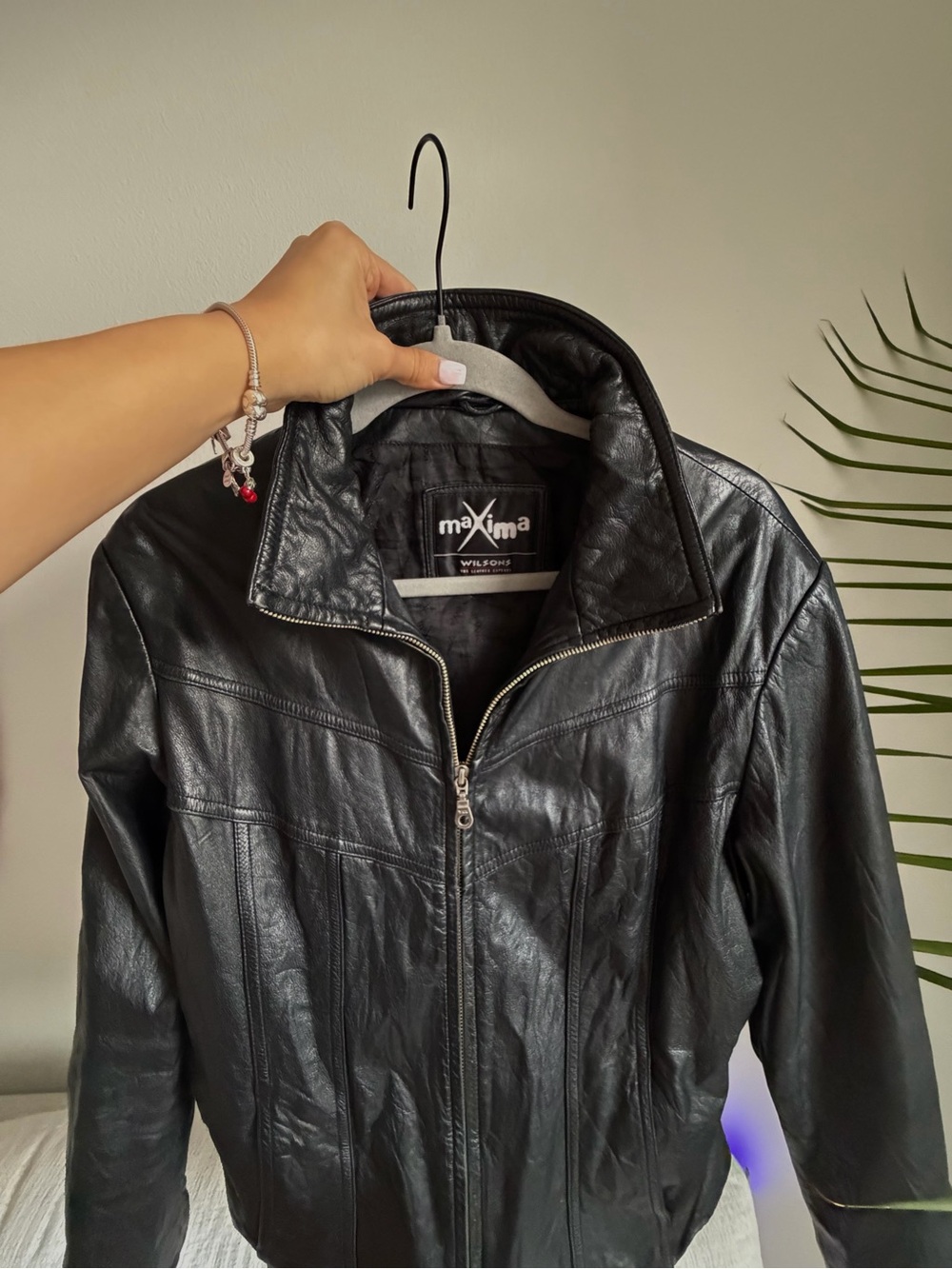 Vintage Wilsons Black Leather Jacket